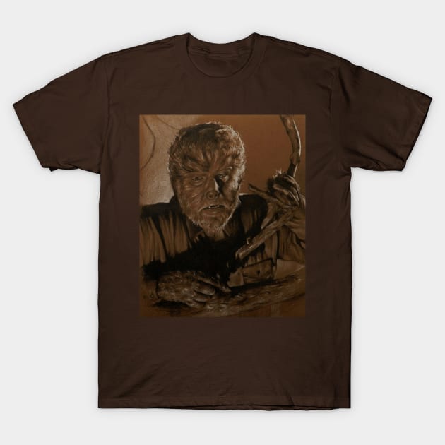 The Wolf Man T-Shirt by SepiaDreamscape